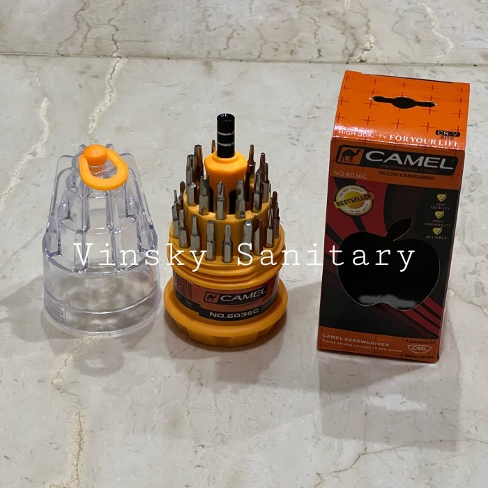 STOK TERBATAS Obeng HP set Camel / Obeng jam set
