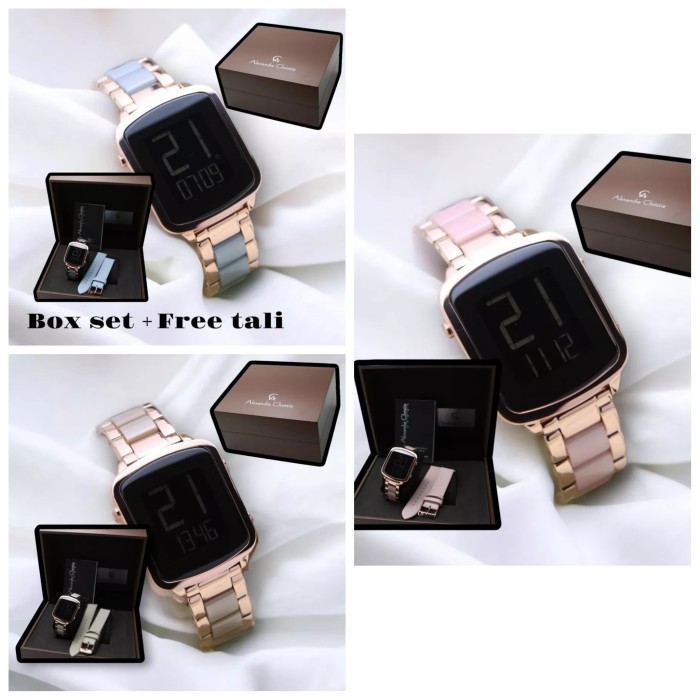 GRATIS ONGKIR JAM TANGAN WANITA ALEXANDRE CHRISTIE AC9381 AC 9381 BOX SET