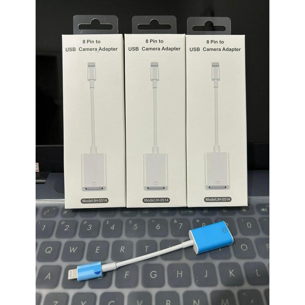 OTG Lightning to USB A Flashdisk Smartphone Iph 7 8 X XR 11 Camera USB Adapter / kompatibel for ipho