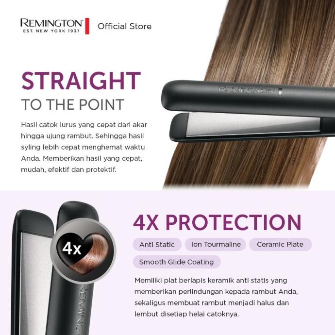 Remington Catokan Pelurus Rambut Ceramic Glide S3700 Original Dan Terpercaya