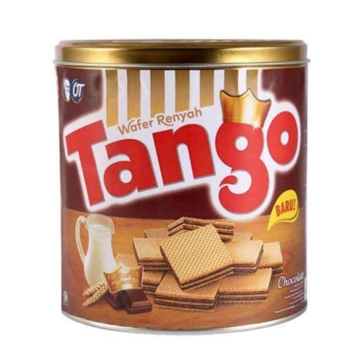 Wafer Tango Coklat 270gr x 6 Pcs Kaleng 1 Dus