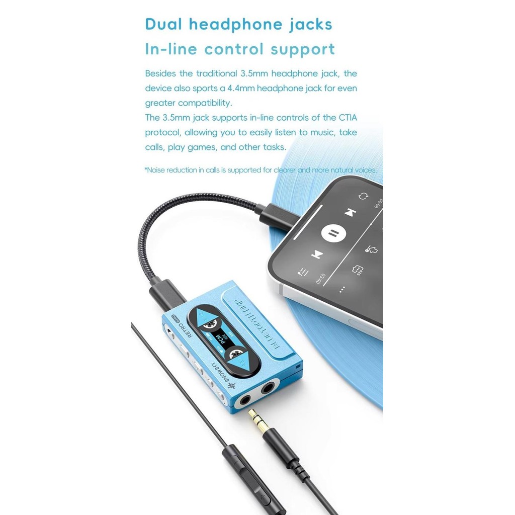 Produk Baru FiiO Snowsky Retro NANO Portable Wireless Dongle DAC and Headphone Amplifier