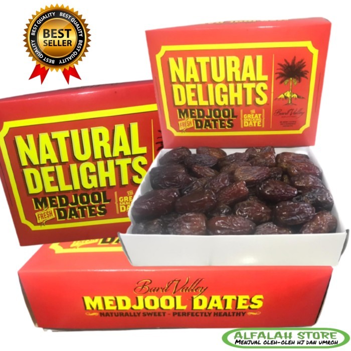 

KURMA MEDJOOL DATES CALIFORNIA JUMBO 1KG/KURMA MEDJOL NATURAL DELIGHT