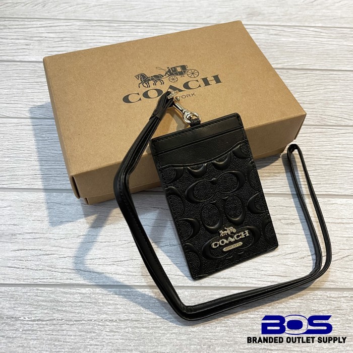 

ID Lanyard 58634 Signature in Debossed Leather Black