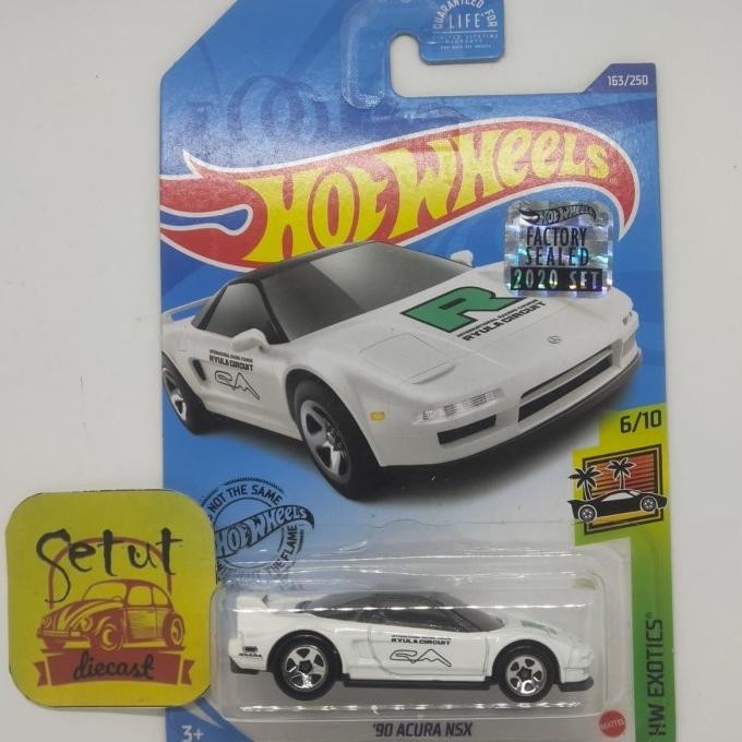 HOT WHEELS HOTWHEELS EXCLUSIVE RECOLOR 90 ACURA NSX FS PUTIH WHITE