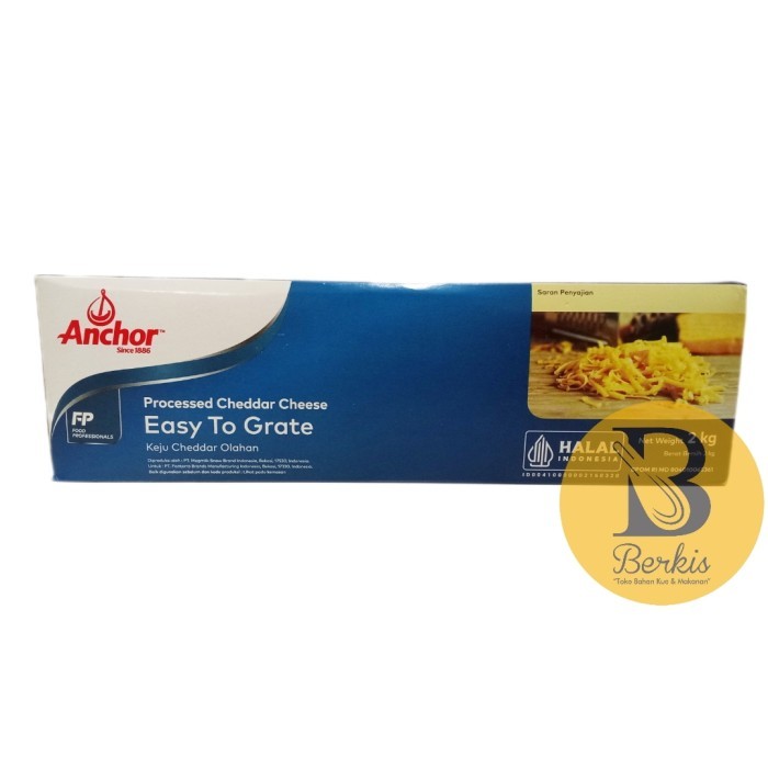 

Anchor Cheddar Cheese 2kg Keju Cheddar Easy To Grate