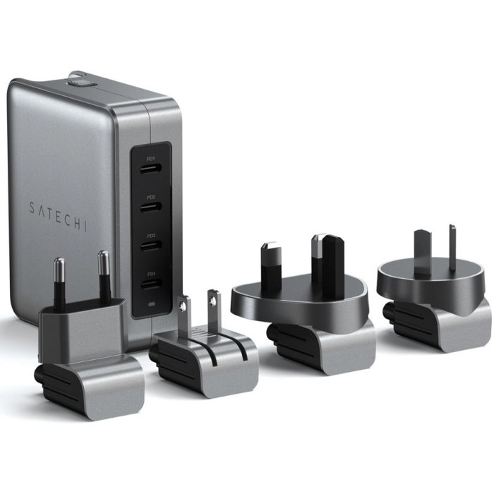 

Satechi GaN Travel Charger, 145W GaN USB C Charger with 4 Ports, 2X USB-C PD 3.1 and 2X USB-C PD 3.0