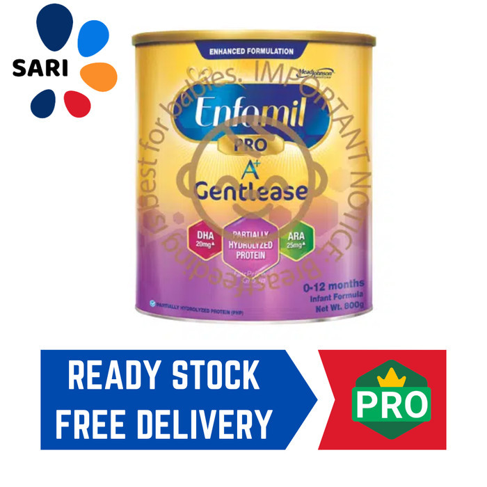 

Enfamil Pro A+ Gentlease Infant Milk Powder Formula - Stage 1 800g