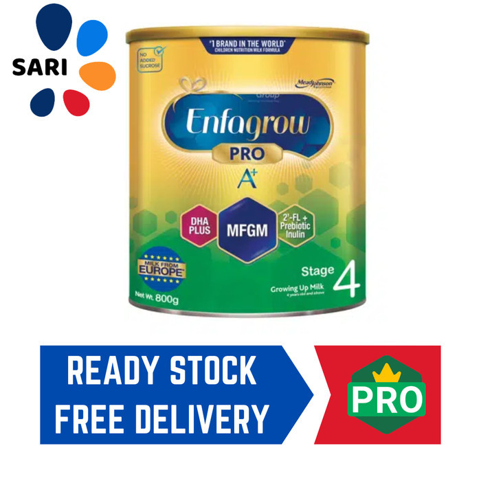 

Enfagrow Pro A+ Growing Up Milk Powder Formula - Stage 4 800g