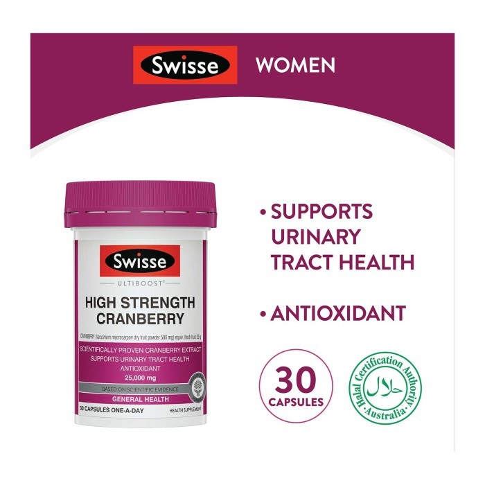 

Swisse Ultiboost Cranberry 30 Caps 77 g