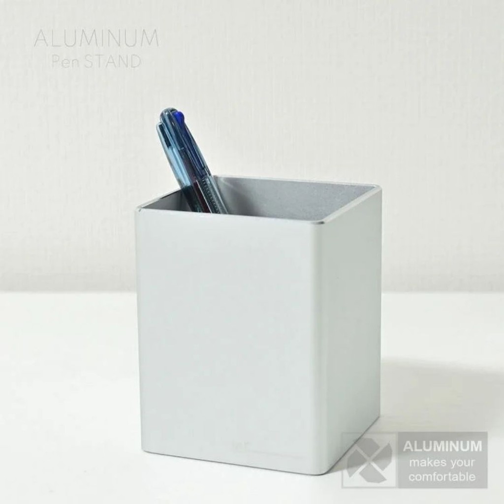 

ALUMANIA Pen Stand Square Tempat Pensil Hitam [Black]: Elegansi Minimalis untuk Meja Kerja Anda (EPAP-0724165) DP