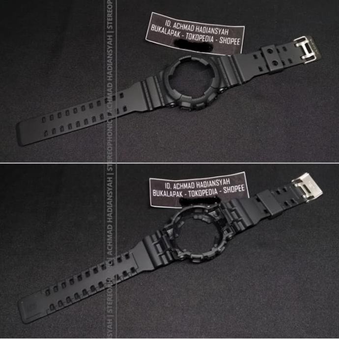 BnB ORIGINAL CASIO GShock GA100 GA100-1v Bezel Dan Strap GA100 Terlaris
