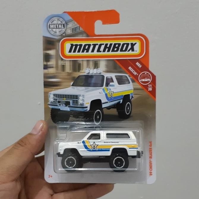 Diecast Matchbox Chevy Blazer 4x4 Sherif Putih