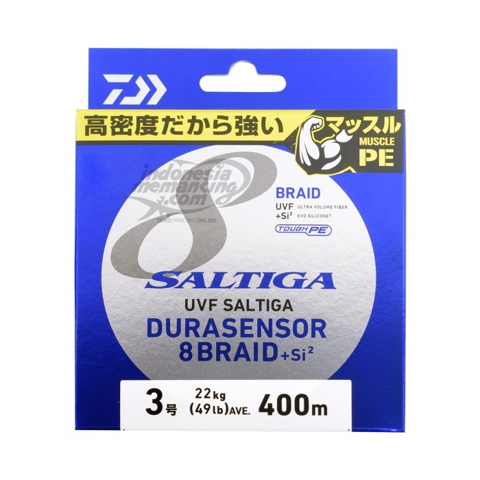 PROMO Senar PE UVF Daiwa Saltiga Durasensor X8+Si2 400M Pilih Ukuran