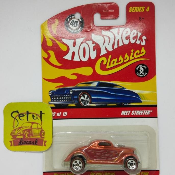 HOT WHEELS HOTWHEELS CLASSICS NEET STREETER ORANGE BAN REDLINES