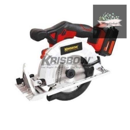 Berkualitas Mesin Gergaji Krisbow Cordless Circular Saw 165Mm 18V 10205885