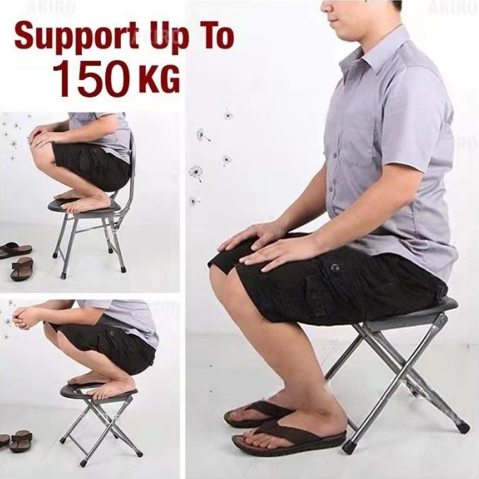 KURSI TOILET WC DUDUK PORTABLE KURSI TOILET LIPAT IBU HAMIL LANSIA