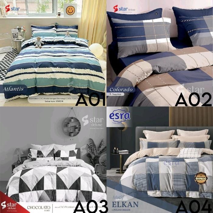 Sprei Sorong Katun Premium Sprei 2In1 Sprei Atas Bawah Custom