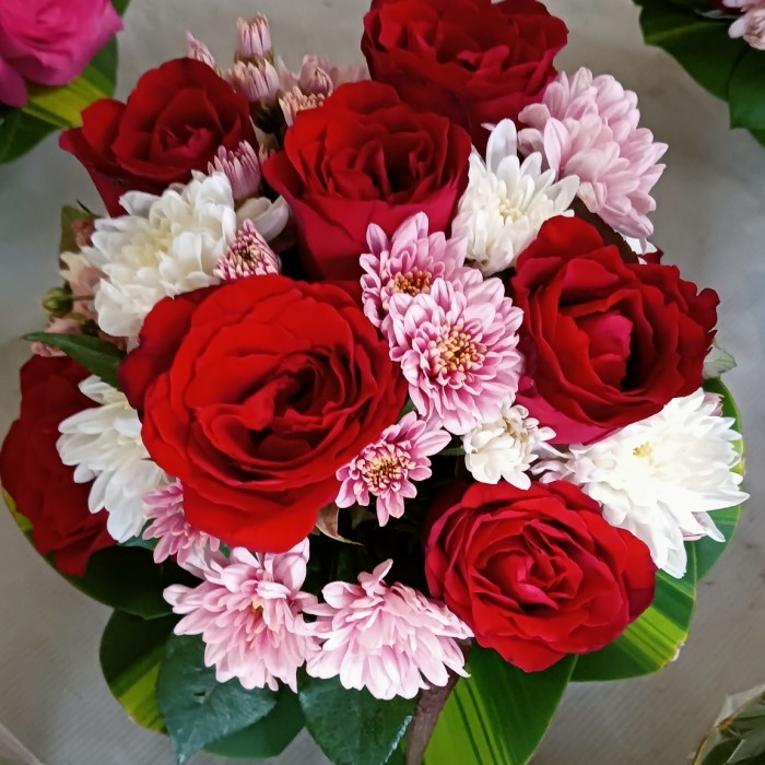 MILIKI SEGERA VAS BUNGA MEJA ROSE RED HNM747