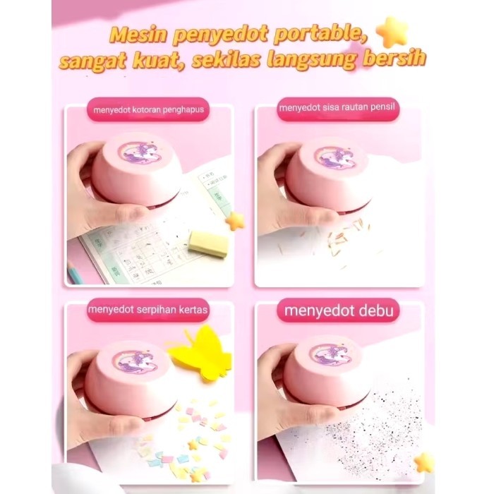

terbaru !!! elwctric stationary set alat tulis elektrik rautan penghapus vacum pensil 11 in 1 ready