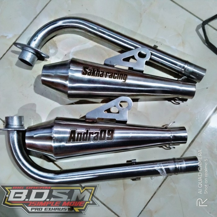 Knalpot Bmx Cub Motor Jupiter Supra Vega Gratis Laser Nama