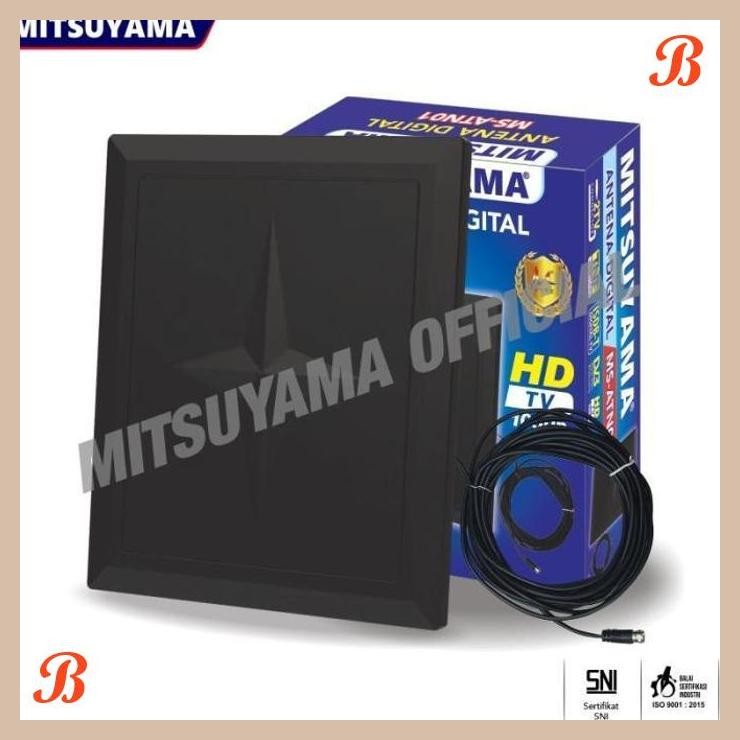 [WGL] MS-ATN01 ANTENA BISA 2 TV DIGITAL MITSUYAMA + KABEL INDOOR OUTDOOR