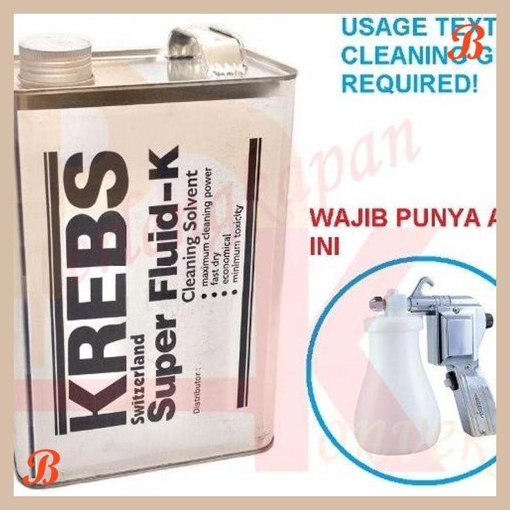 [PLK] CAIRAN PEMBERSIH NODA MINYAK MAKANAN LEM KAIN PAKAIAN KREBS SUPER FLUID-K TEXTILE DRY CLEANING