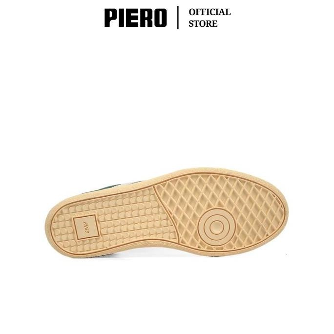PIERO SEPATU SNEAKERS PRIA GRAND LONDON PRM-GREEN OFF WHITE HUSK PIE1000205