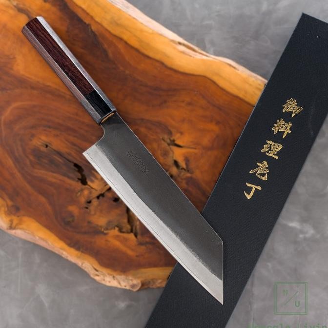Japanese Knife Yoshida Hamono ZDP189 Kurouchi Bunka 190mm