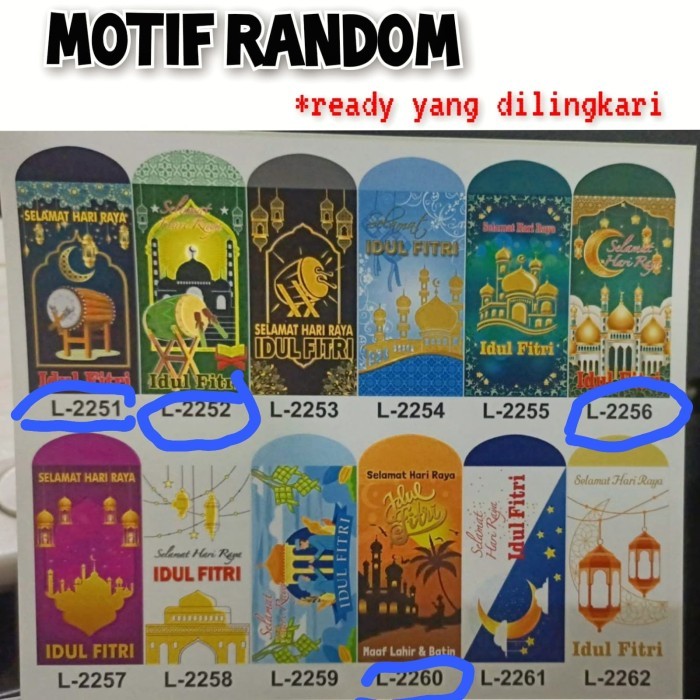

New! GROSIR 1PAK AMPAU LEBARAN AMPLOP IDUL FITRI 100 pcs UKURAN BESAR L 8X1 - Random Idul Fitri