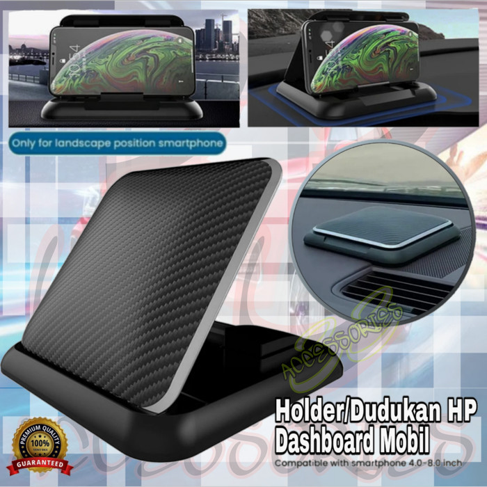 READY STOCK HOLDER DUDUKAN HP HANDPHONE CARBON PREMIUM DASHBOARD MOBIL HONDA JAZZ CITY ODYSSEY BRIO