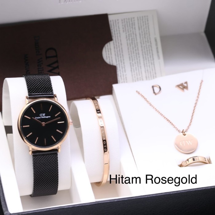 JAM TANGAN WANITA ANALOG PAKET KADO ULANG TAHUN