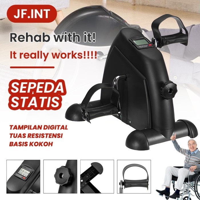 TERLARIS SEPEDA STATIS - OLAHRAGA GYM FITNESS / SEPEDA STATIS TERAPI PORTABLE SEPEDA STATIS MINI