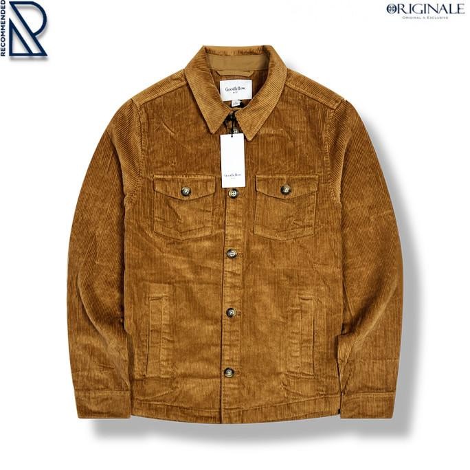 Jaket Corduroy Pria by GFW - Brown IQB