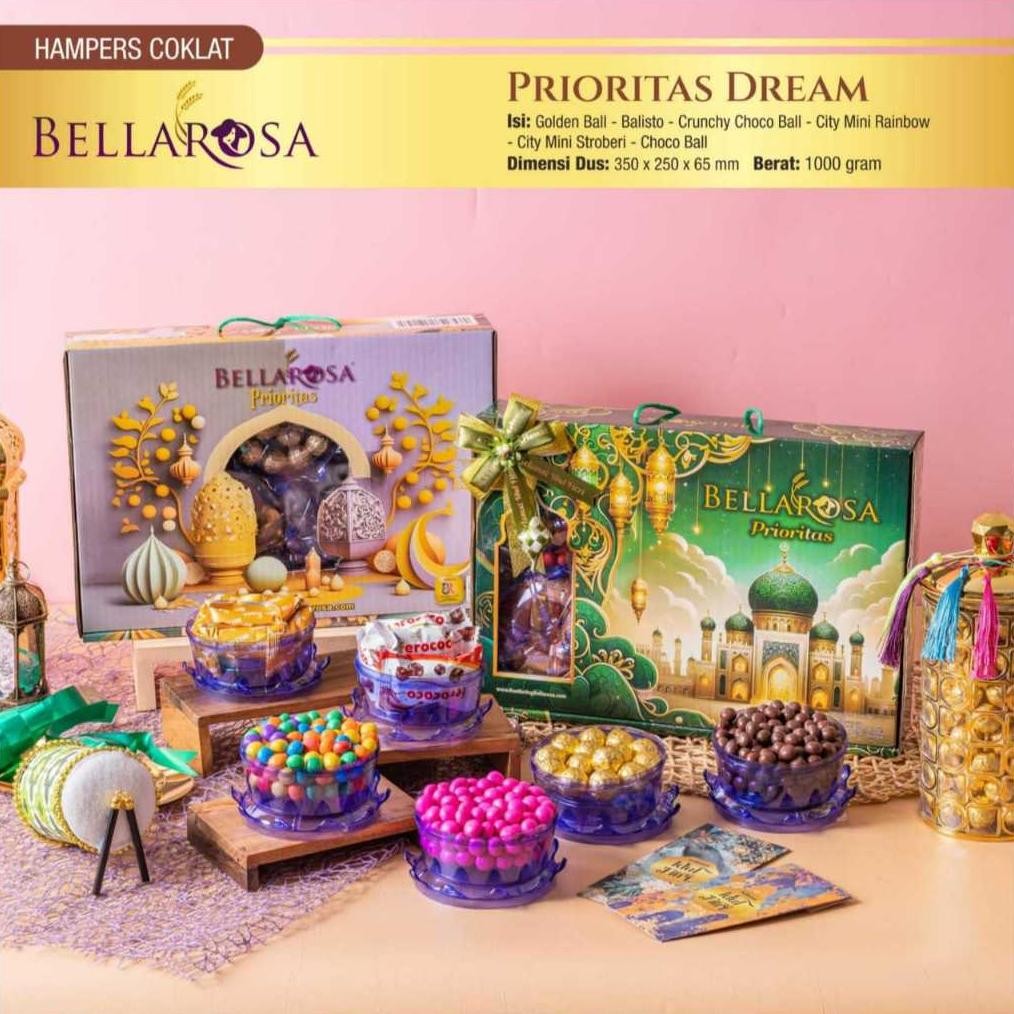 

PAKET COKLAT PRIORITAS DREAM BELLAROSA BINGKISAN KUE LEBARAN