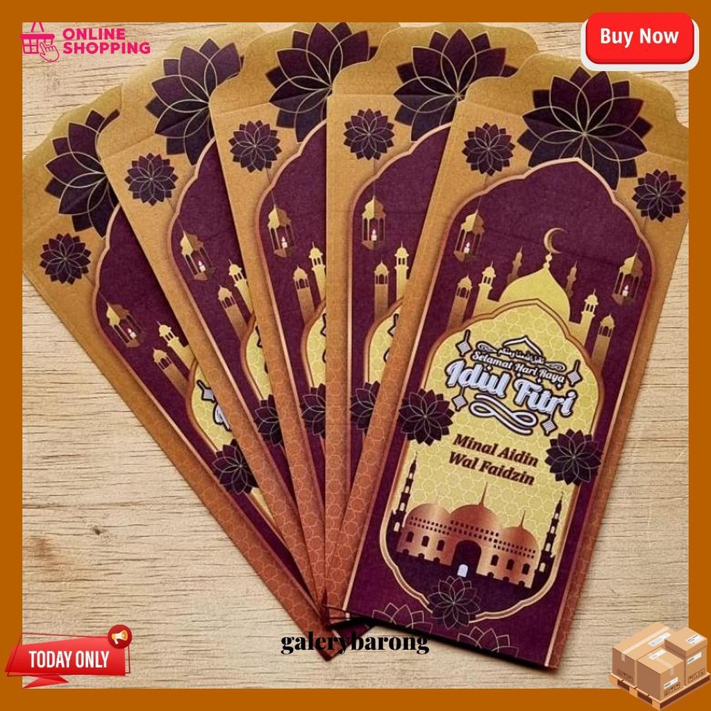 

Amplop / Angpau Lebaran Kertas Hvs Motif Masjid Ukuran Besar Isi 50 Lembar Mix Original Produk