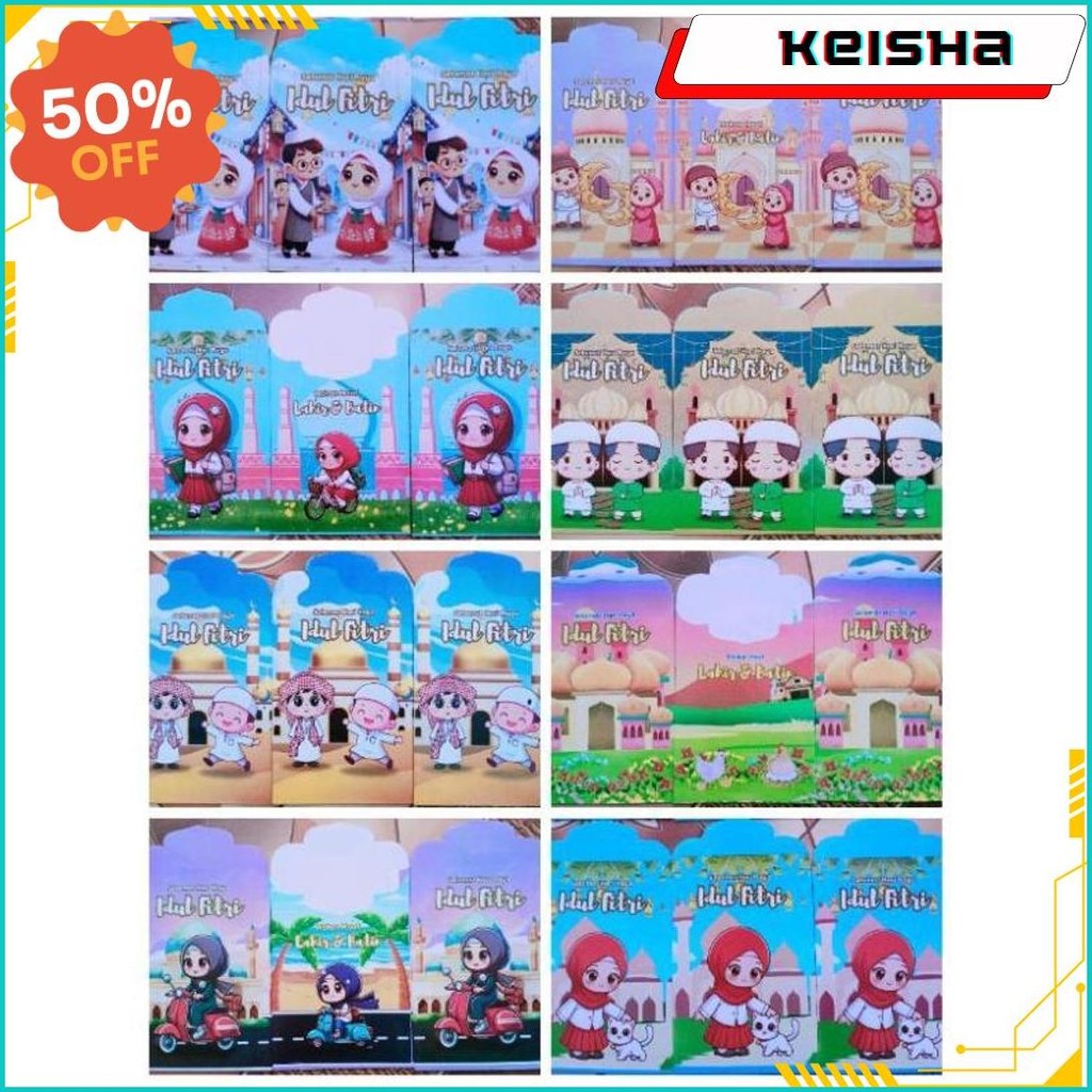 

Boleh Pilih Motif, Amplop Lebaran Uk Medium Motif Karakter & Muslim. Siap Pakai Siap Kirim