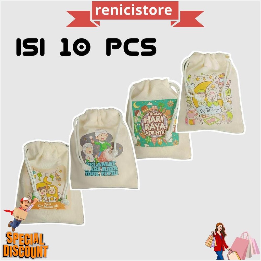 

Amplop Lebaran 2025 Unik Lucu Tas Dompet Pouch Serut Mini Idul Fitri Karakter 10 Pcs Siap Kirim