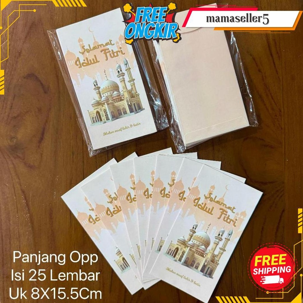 

Amplop Lebaran Panjang Hari Raya Idul Fitri Ukuran 8X16Cm Gratis Ongkir