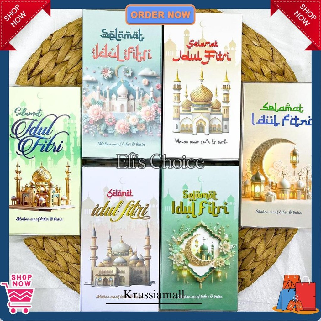 

Amplop Lebaran Panjang Isi 50 Lembar / Angpao Kemasan Mika Hari Raya Idul Fitri Ramadhan 2025 Termurah Banget