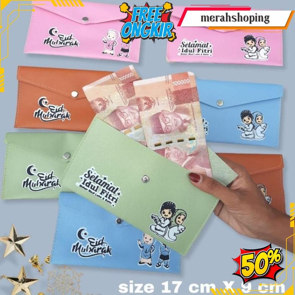 

Dompet Amplop Lebaran Panjang / Implek Muat Selembar Uang Kertas Original Produk