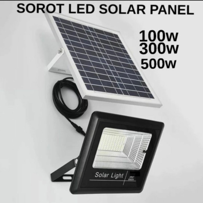 Lampu Sorot Solar Cell Outdoor 500 Watt 500W Lampu Tembak Solar Panel4