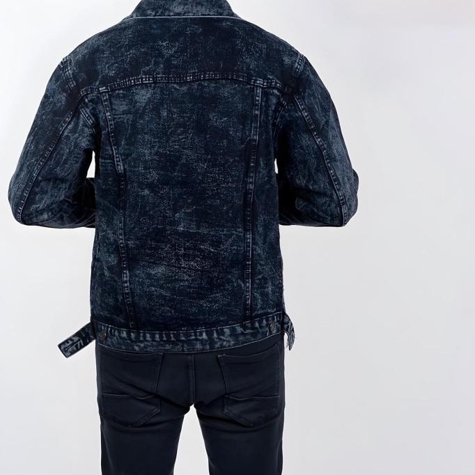 Sale Jaket Jeans Polos Pria Wanita Panjang Motif Cowok Distro Hitam Blazer Casual