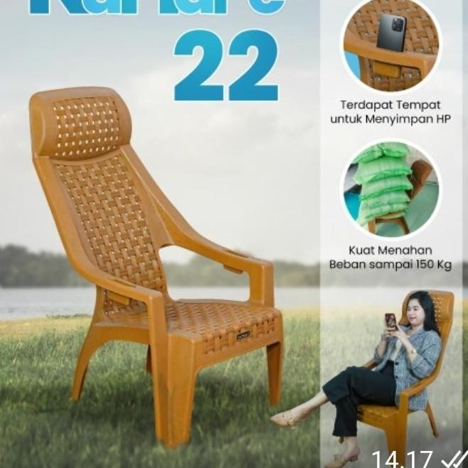 kursi plastik/kursi santai napolly KUHAPE 22