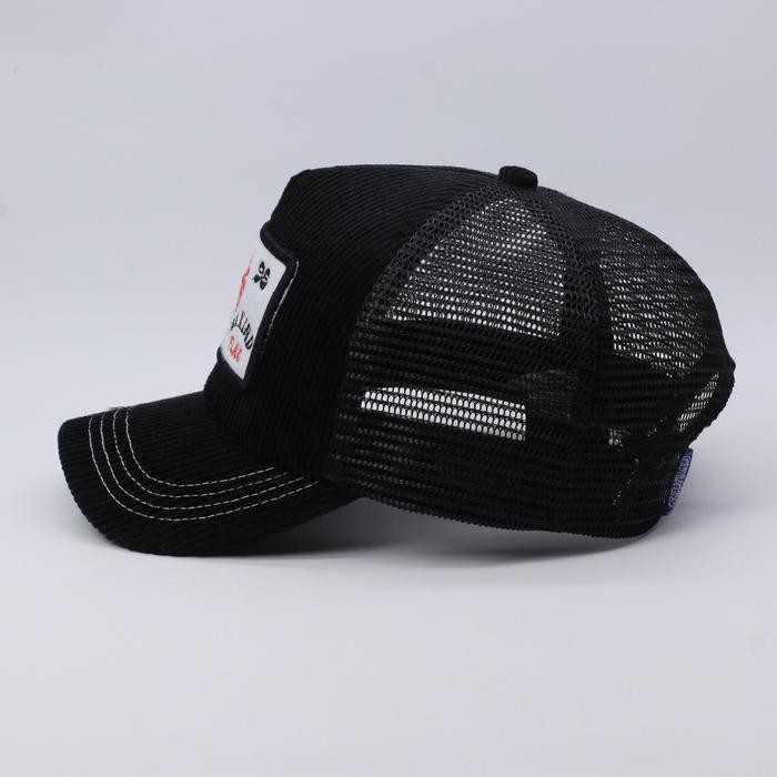 PRODUK TERBARU TOPI JARING TRUCKER HAT LIDAH PENDEK HITAM VISOR PENDEK FAKE FLAG GRELYSITED READYY