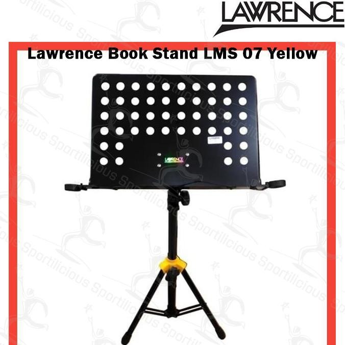 ALAT MUSIK LAWRENCE BOOK STAND + MIC CLIP LMS-07 ORIGINAL