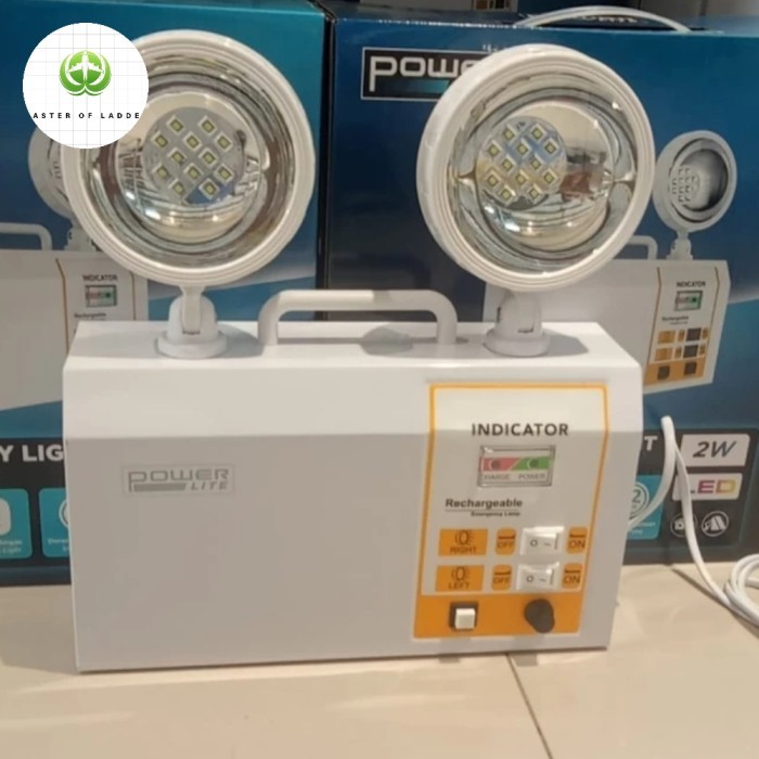 KRISBOW TWIN SPOT LAMPU DARURAT LED Krisbow/Lampu emergency LED Powerlite Lampu darurat Twin Spot