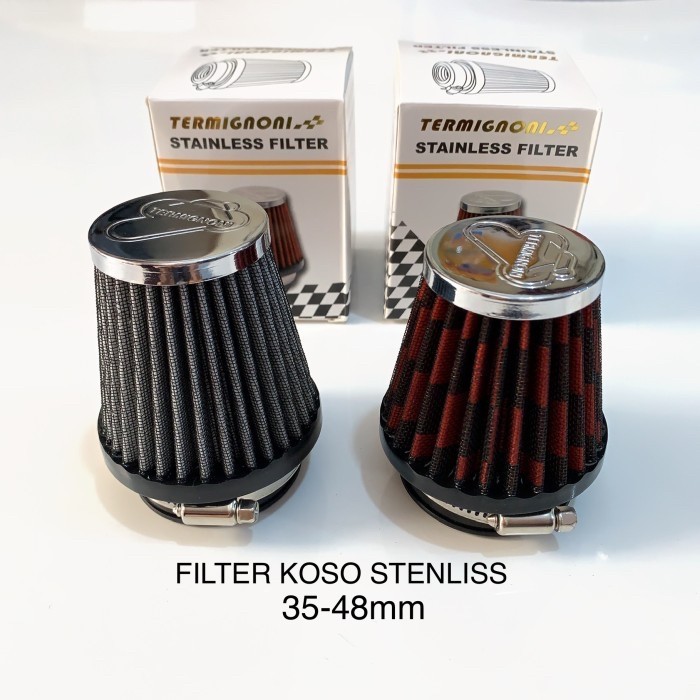 TERBARU FILTER KARBU PE 28 STENLIS/FILTER KOSO STENLISS STAINLESS UNIVERSAL