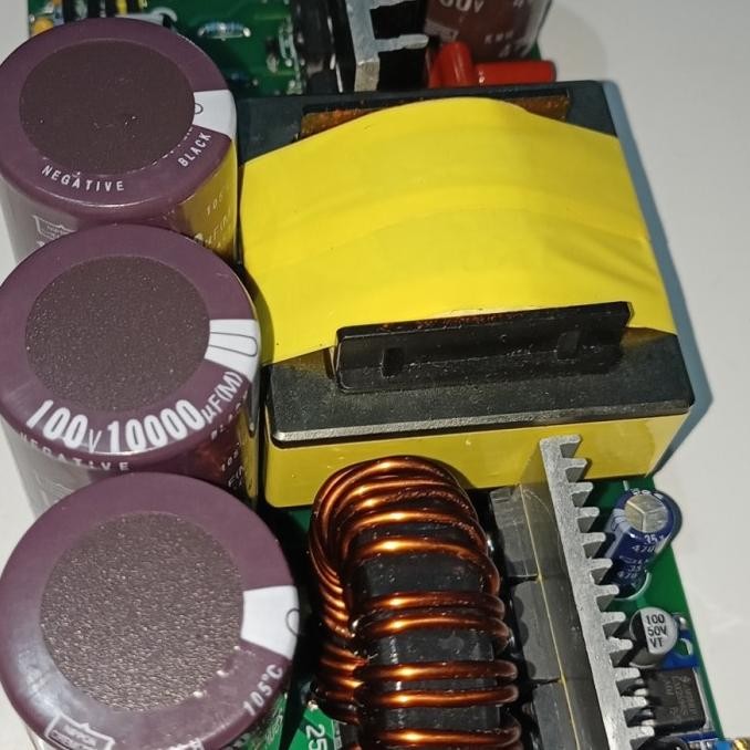 smps audio fullbridge 6kva + ocp trafo ee65 regulasi. buat power badak