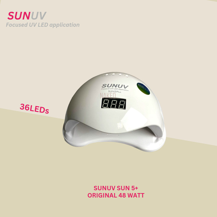 SUN5PLUS UV LED Nail Lamp Original 48Watt SUNUV Lampu Pengering Kutek